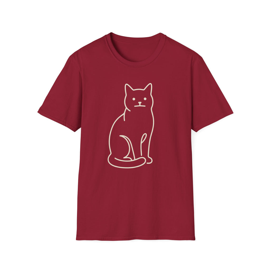 The Line Drawing of an Unimpressed Cat T-Shirt