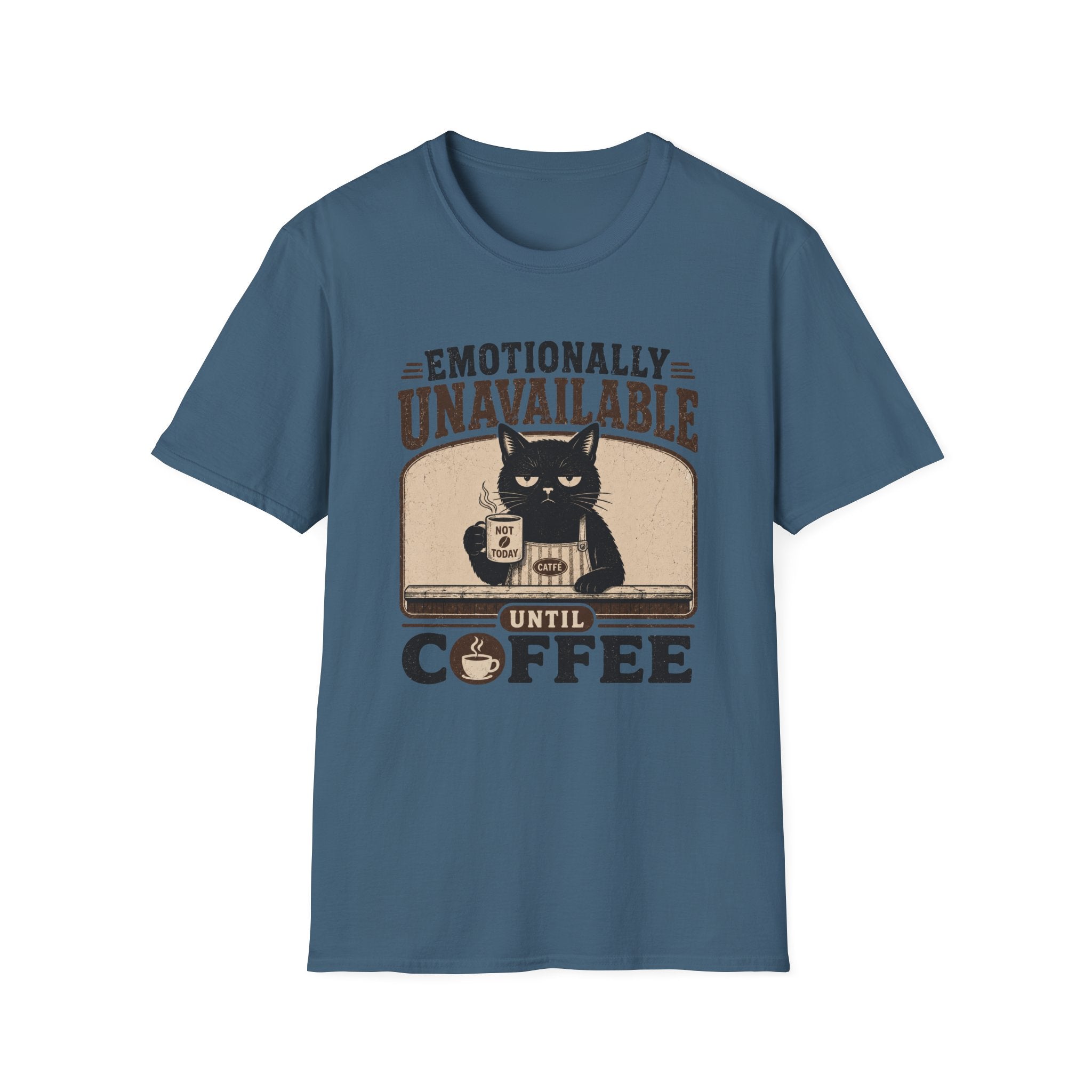 Emotionally Unavailable Until Coffee T-Shirt