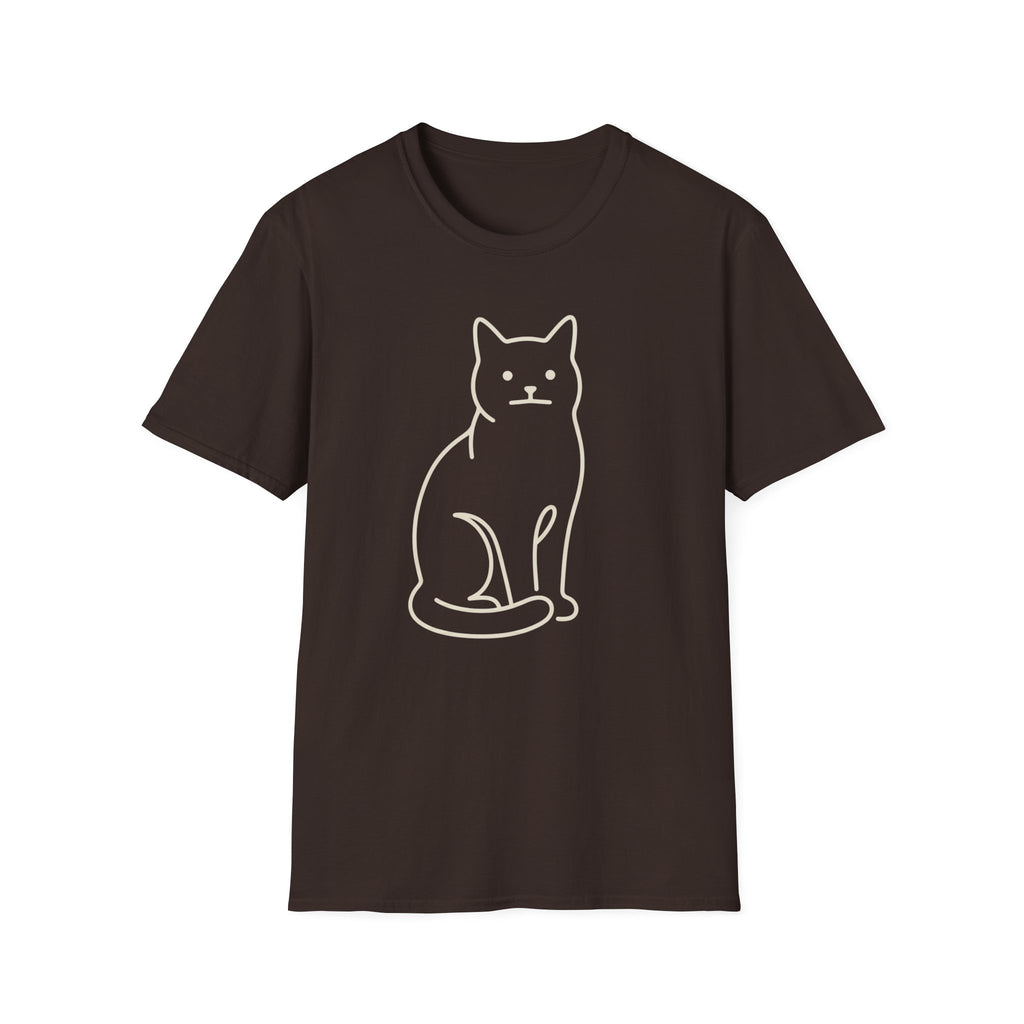 The Line Drawing of an Unimpressed Cat T-Shirt