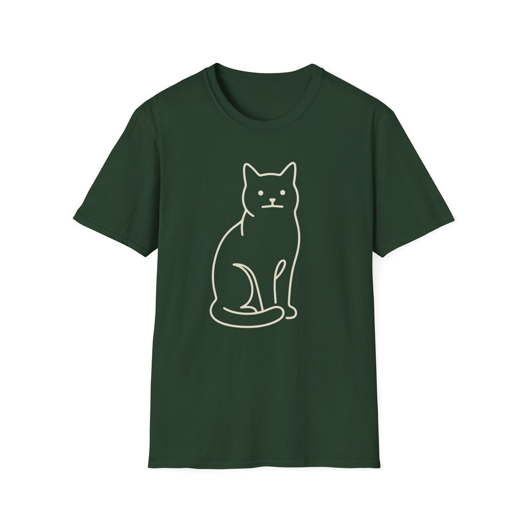 The Line Drawing of an Unimpressed Cat T-Shirt