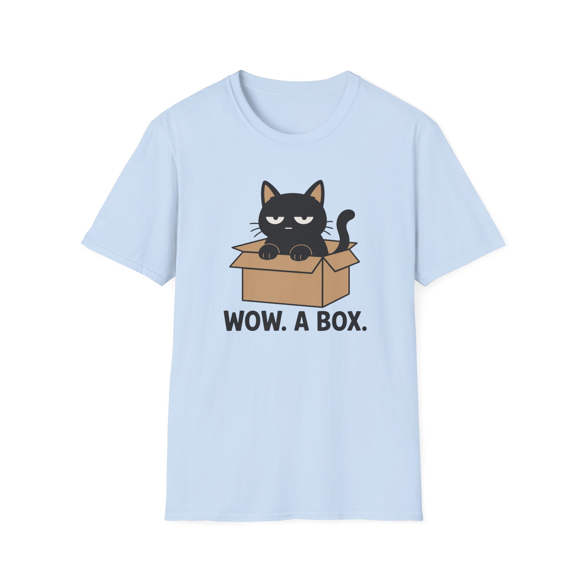 Wow. A Box. (Black Cat) T-Shirt